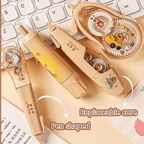 4PCS Silent Correction Tape Capybara Student Alteration Tape School Office - Picture 6 of 14