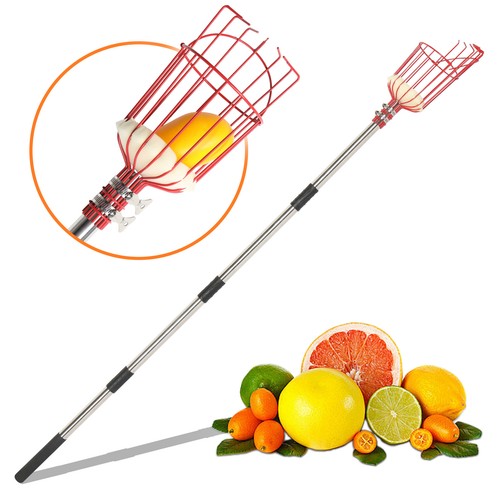 13FT Fruit Picker Tool, Stainless Steel Adjustable Fruit Picker with Basket - Picture 4 of 13