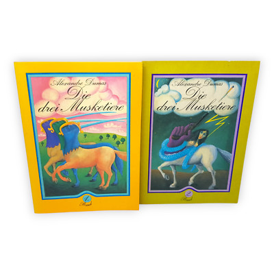 Die drei Musketiere 2 Bände Alexandre Dumas Abenteuerbuch 1983 Rütten Loening