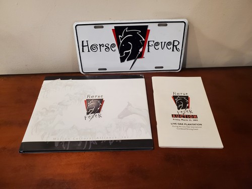 Horse Fever MCA Memorabilia Set of 3: Book, Plate & Auction Booklet