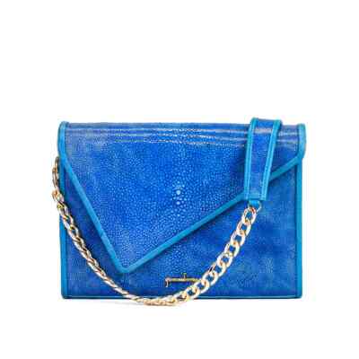 GIOVANNA BARRIOS STINGRAY CLIFFHANGER PURSE - BLUE