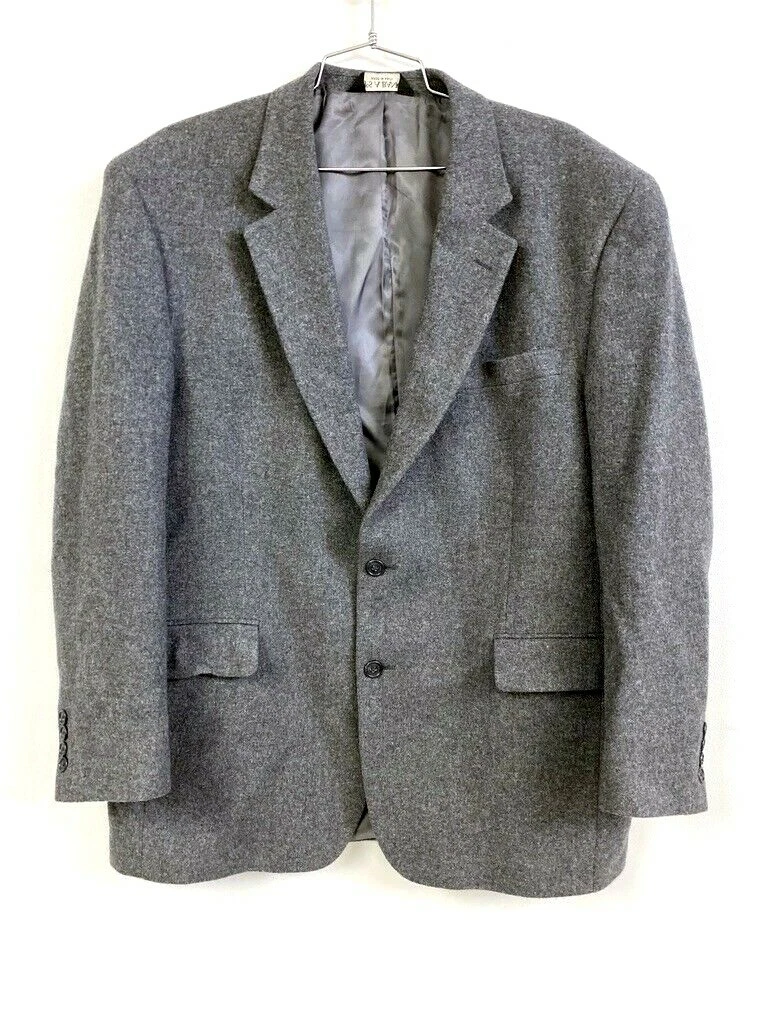 Jos A Bank 100 Camel Hair Gray Blazer Jacket Sports Coat 2