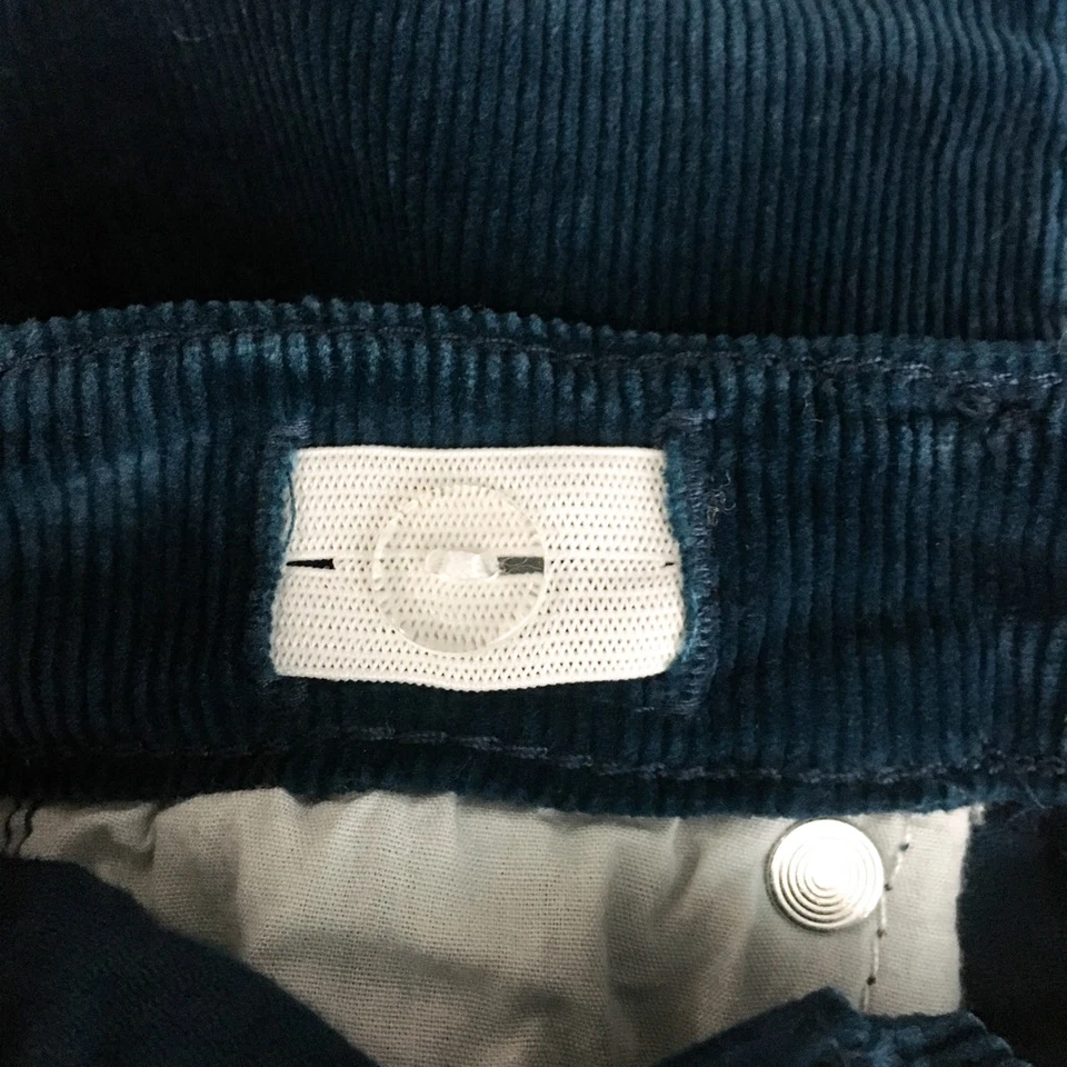 Pantalones Deux Par Deux 24m Niños Pana Azul Cintura Ajustable Informal Pierna Recta Foto 3 de 4