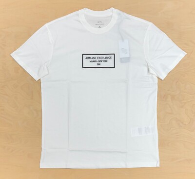 Armani Exchange Jeans XM00052 T-shirt Off White Milano NY Box