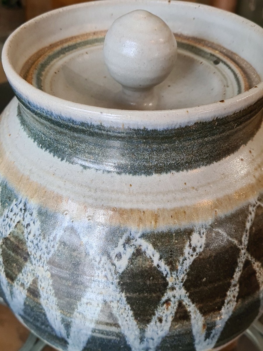 Artist Studio Stamped/signed H Crafted Saltglaze Stoneware
