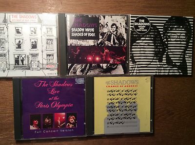The Shadows [5 CD Alben] Change of Address + Live Paris 75 + Hits Right Up Your