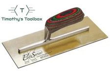 Kraft Tool 12"x 5" Elite Series 5 Star Golden Stainless Steel Trowel Wood Handle