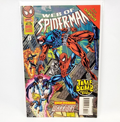 Web Of Spider Man 129 Oct 1995 Marvel Comics Time Bomb Part 2 NO Overpower Card EBay