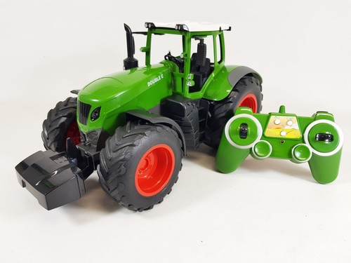 Country RC Farm Tractor Trailer Toys Battery Power Boys Kids Gift 2.4g double E - Picture 6 of 18