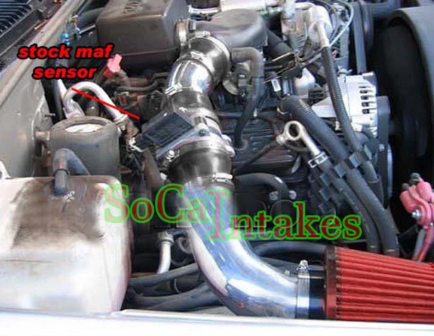 Kit e filtro de entrada de ar AirX Racing 2 peças para 1996-1999 GMC K1500 5.0L/5.7L V8 - Imagem 2 de 2