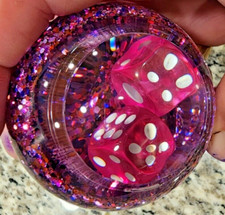 Vintage Custom Shift Knob Rattling Dice Hot Rat Rod Shifter Rat Fink Trucker