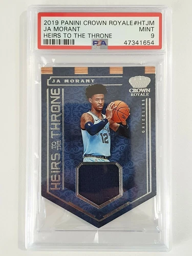 2019 Crown Royale Ja Morant Rookie #PATCH (Worn Jersey) - PSA 9 (POP 6)