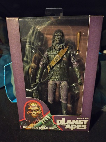 2014 NECA Planet Apes Zira Zaius Cornelius Ursus Gorilla Soldier 7' MOC FREE S/H - Picture 14 of 20