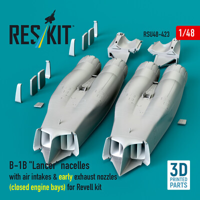 Reskit RSU48-0423 1:48 B-1B Lancer nacelles intakes exhaust nozzles engine bays