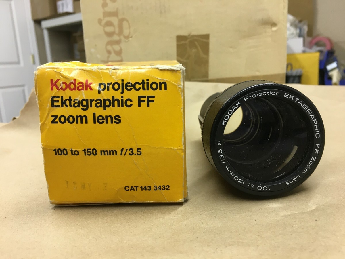 コダック　ektagraphic FF zoomlens 100-150f3.5 Kodak Ektagraphic FF Projection ZOOM Lens 100 To 150mm f3.5