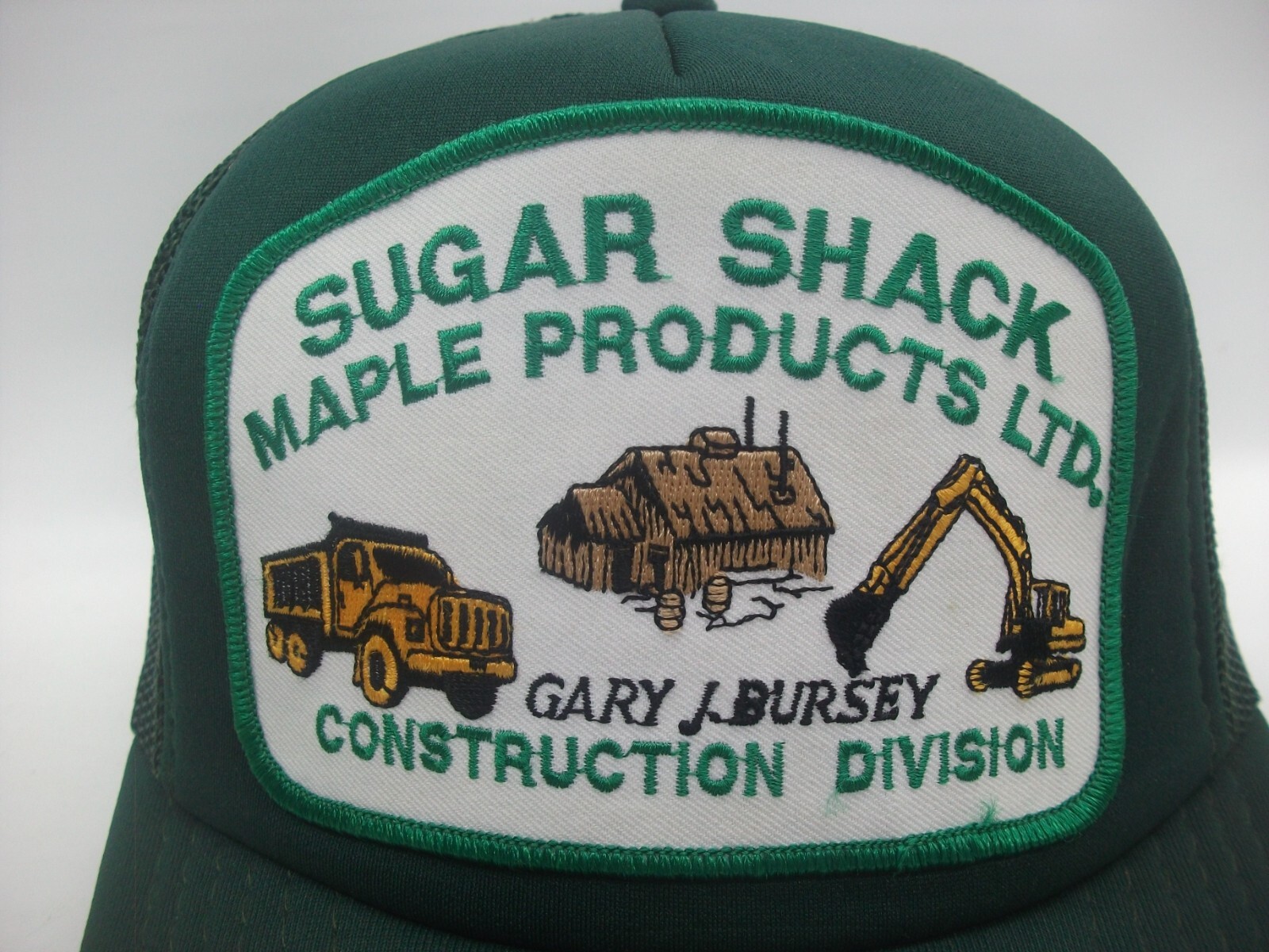 Sugar Shack Patch Hat Maple Products Construction… - image 3