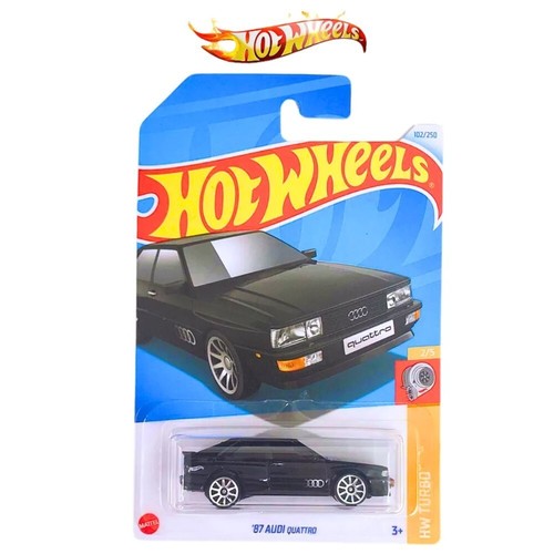 Hot Wheels 87 Audi Quattro Black HW Turbo 2024 Series with Free Case - Picture 1 of 6