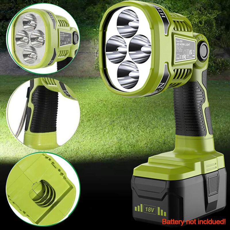 LED Work Light For Ryobi 18V Li-ion Battery 12W Cordless Portable - Main Image