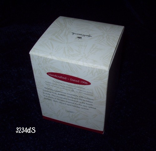 NEW & Mint 1996 Hallmark HOLIDAY BARBIE Burgundy & Gold #4 Ornament Series - Picture 4 of 5
