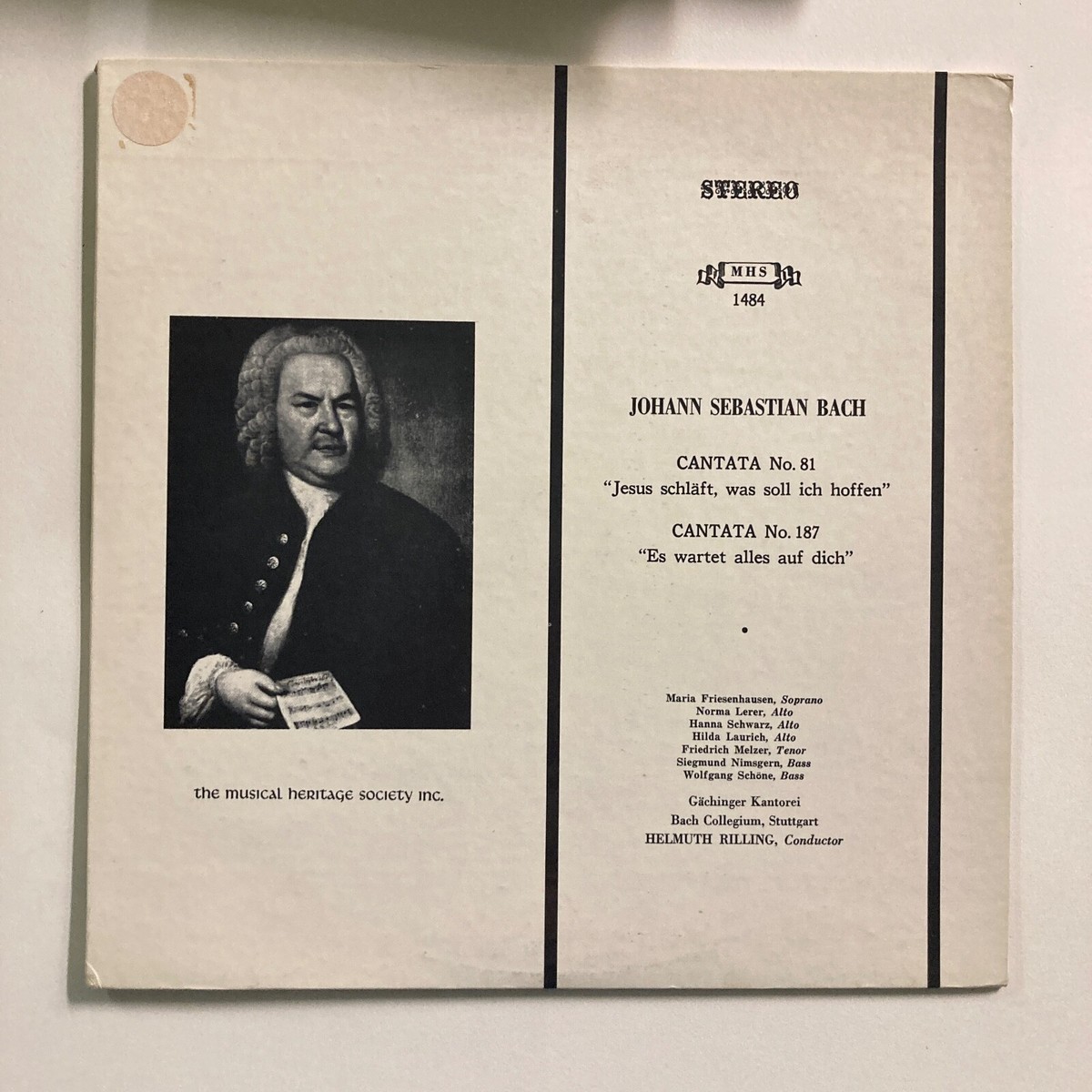 BACH cantata no. 81 & 187 | eBay