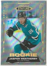 2021 2021-22 Upper Deck Stature Photo Variant Rookie #138 Jasper Weatherby 09/99