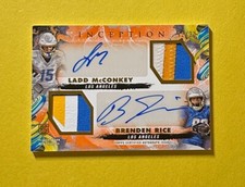 2024 TOPPS INCEPTION LADD MCCONKEY BRENDEN RICE DUAL RPA /20 #DRRA-MR CHARGERS