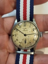 Orologio militare KM SIEGERIN KRIEGSMARINE WW2 Wehrmacht seconda guerra mondiale esercito tedesco revisionato