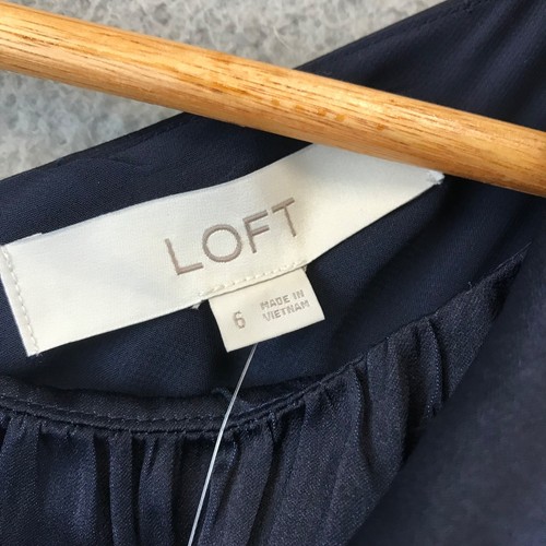 New Ann Taylor Loft Flutter Sleeve Jumpsuit Women’s Size 6 Wide Leg Belt - Picture 11 of 13