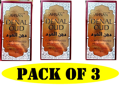 ahsan dehnal oud Original Fragrances Perfume Long Lasting For unisex (pack of 3)
