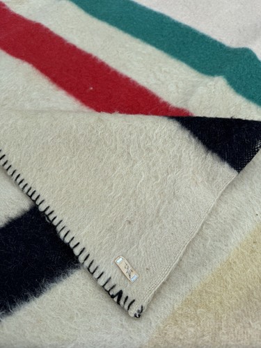 Vtg Antique Hudson’s Bay 3.5 Point Striped Wool Trading Blanket 82.5”x61.5 - Picture 15 of 15