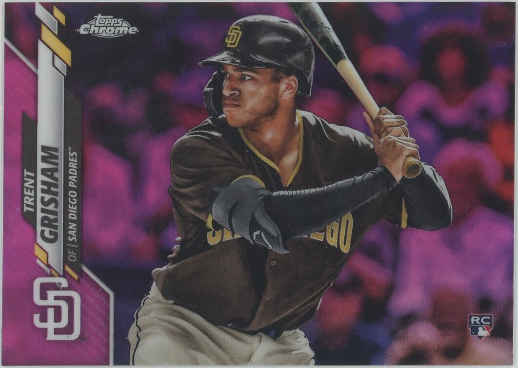 2020 Topps Chrome Trent Grisham Rookie Pink Refractor San Diego Padres RC #101
