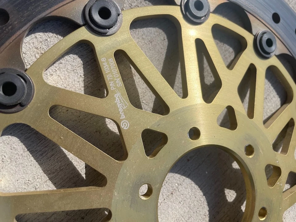Ducati 305mm Brembo SuperSport Front Brake Discs 6-Bolt Pattern 15mm Offset - Image 3 of 4