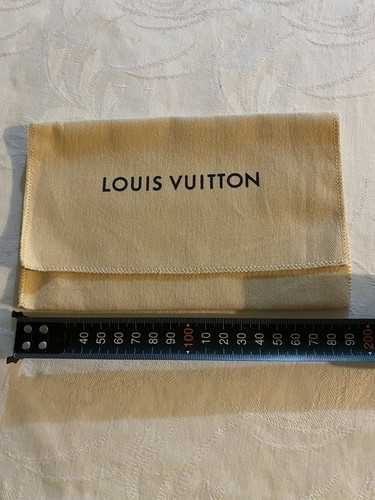 Authentic Louis Vuitton Wallet Dust Bag 190mm x 125mm - Black Print - Bag Only - Picture 5 of 8
