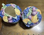 Mikasa Garden Harvest Fruit Basket Creamer & Sugar Vintage — photo 8