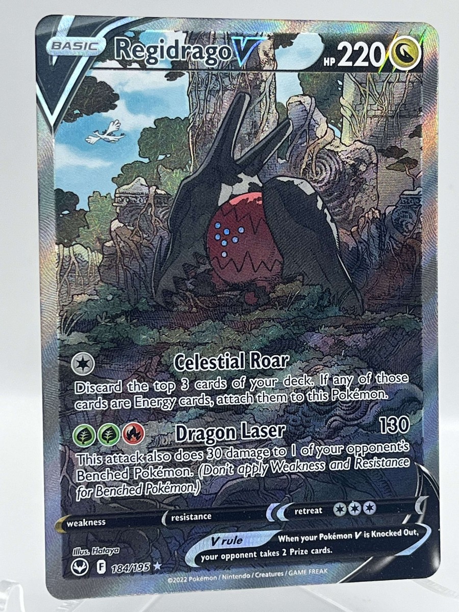 Regidrago V 184/195 SWSH Silver Tempest Alt Art Holo 2022