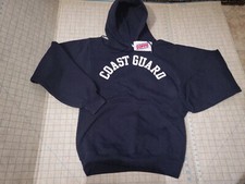 Vintage US Coast Guard hoodie Size small Navy Blue spell out