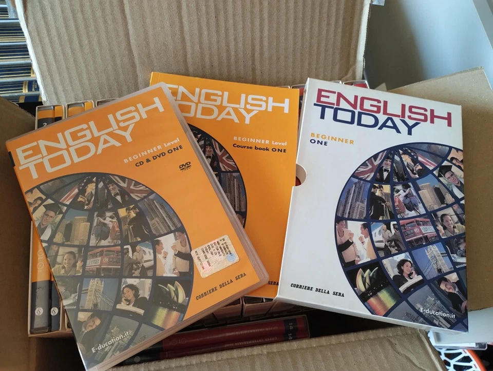Corso Inglese "English Today" Corriere della Sera 26 DVD + dispense - COMPLETO - Immagine 3 di 4
