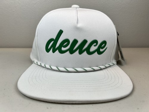 NWT Deuce Performance Roped Hat White Golf Adjustable - Picture 9 of 14