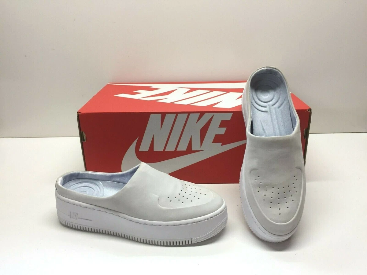 Nike AF1 Air Force One Lover XX AO1523 100 Off White Mules Clogs Shoes Womens 7