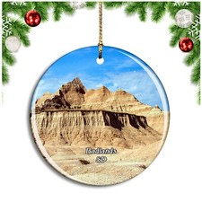 Badlands Wall South Dakota USA Christmas ornament city travel souvenir