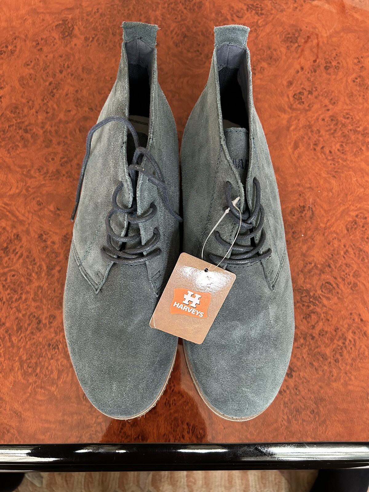 HARVEYS Botas del Desierto para Hombre con Cordones Cuero de Gamuza Caza Chukka Zapato Reino Unido Talla UK8