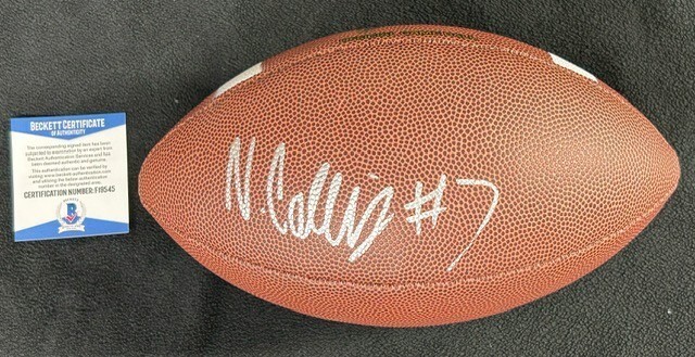 Nico Collins Autographed Signed Michigan Wolverines NCAA Football Beckett Authenticated 