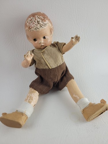 Vintage Effanbee composizione bambole occhi addormentati 18" Patsy Anne 9" Patsyette - Foto 15 di 18