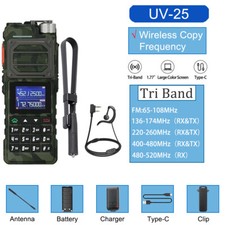 BAOFENG UV-25 WALKIE TALKIES LONG RANGE TRI-POWER TWO WAY RADIO 10W 48CM ANTENNA