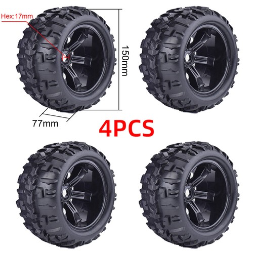 Tires Wheels 17mm Hub Hex for 1/8 RC Car HSP Redcat Traxxas Trx4 Monster Truck - Picture 9 of 21