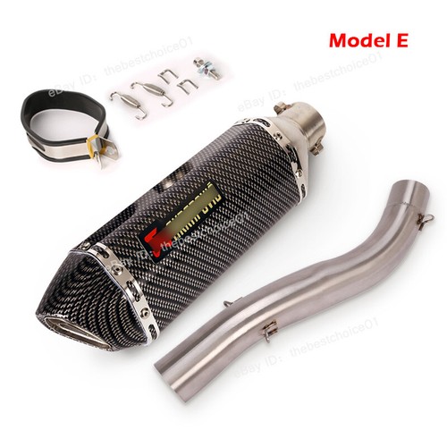 For Ducati Monster 797 Scrambler Icon Classic Mid Link Pipe Exhaust Muffler Tips - Picture 8 of 12