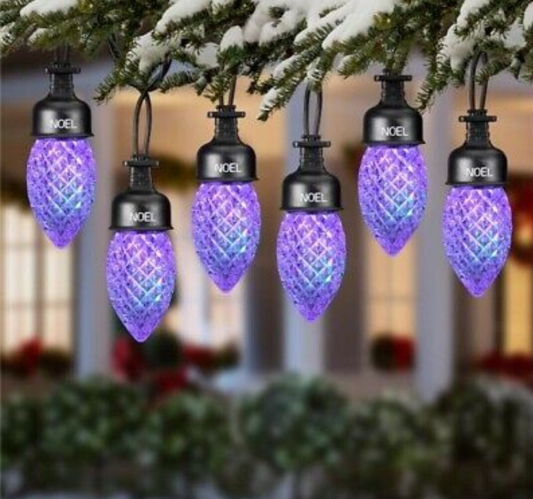 Gemmy 10ct Multicolor C9 String Light Diamond Sparkle LED Lightshow Northern Sky eBay