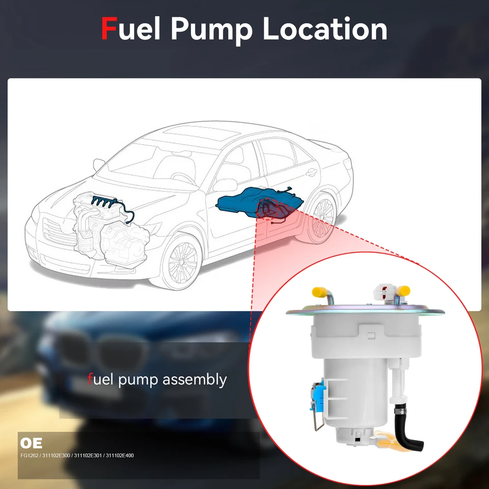 Conjunto de bomba de combustible eléctrica para Hyundai Tucson V6 2005-2009 2,7 L E8678M Foto 2 de 4
