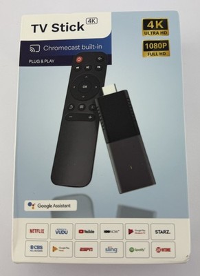 Smart TV Sticks 4K Streaming Stick Plug and Play Google Assistant TV Streaming