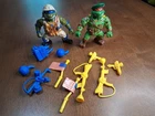 Vintage 1991 TMNT Mutant Military Figures And Accessories Lot